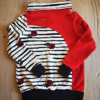 Hoodie Gr. 134/140 rot/Rose