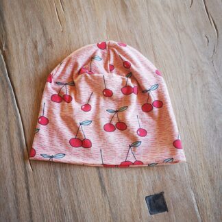 Beanie Gr. 50-52 Kirschen